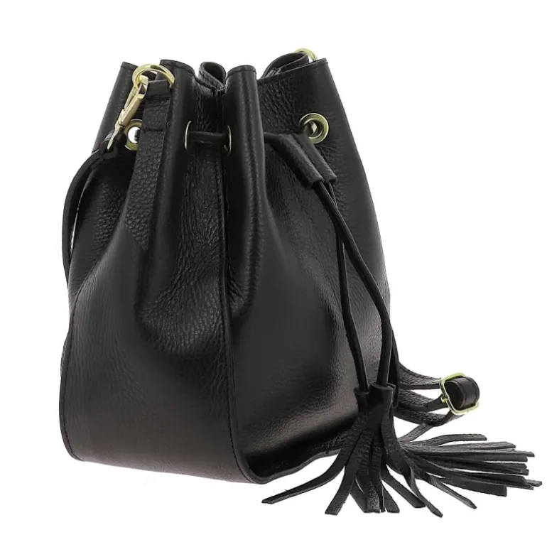 ABRIL sac seau en cuir
