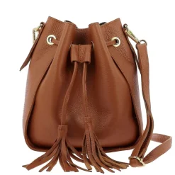 ABRIL sac seau en cuir