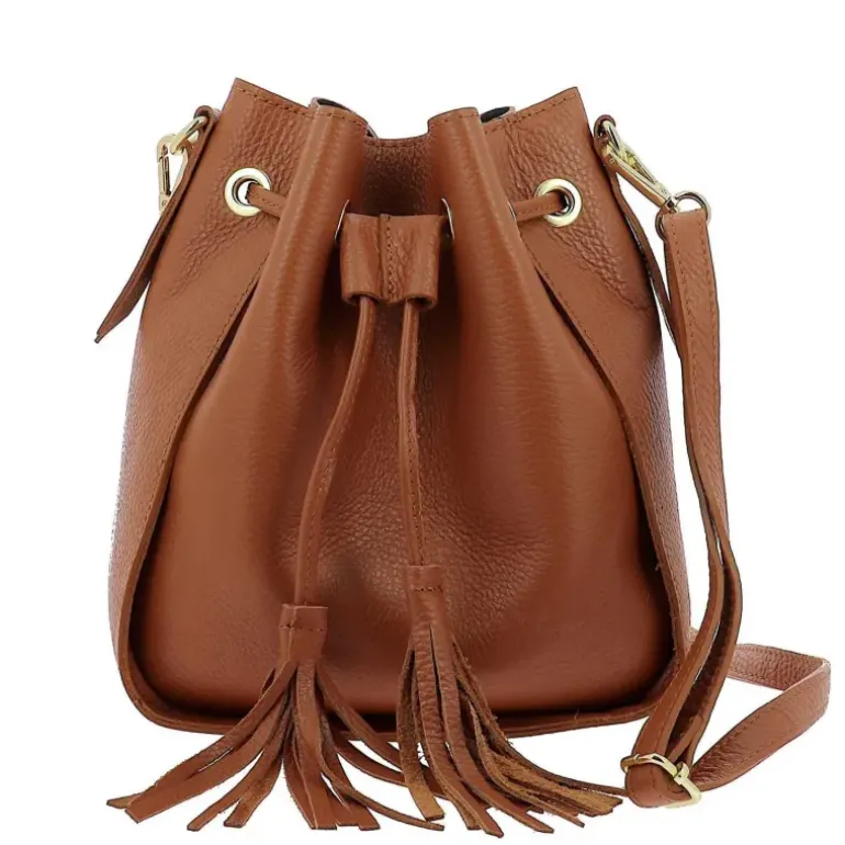 ABRIL sac seau en cuir