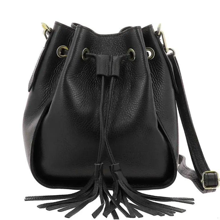 ABRIL sac seau en cuir