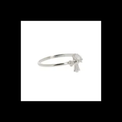 Bague argentee, la croix