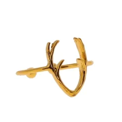 Bague Cerf, dore