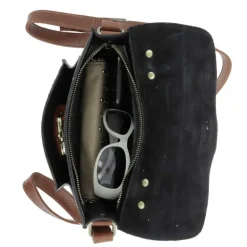BALDONE sac cartable en cuir metallise