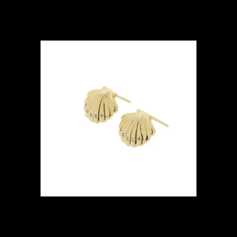 Boucles d'oreilles dorees, Sepia