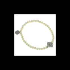 Bracelet trefle strasse