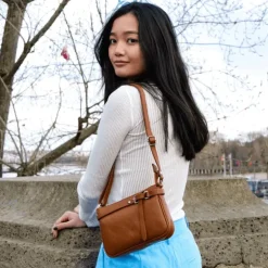 DONOUSSA petit sac trotteur en cuir