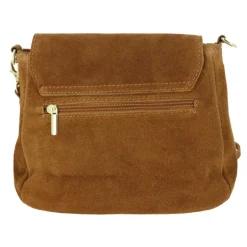 GOROKAS sac bandouliere en cuir effet metallisee