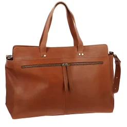 Grand sac cabas en cuir a bandouliere MORGANE