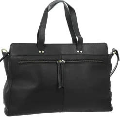 Grand sac cabas en cuir a bandouliere MORGANE