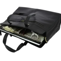 Grand sac cabas en cuir a bandouliere MORGANE