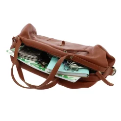 Grand sac en cuir a bandouliere LARA