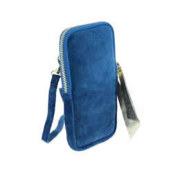 HACE mini sac a bandouliere pour telephone en cuir daim