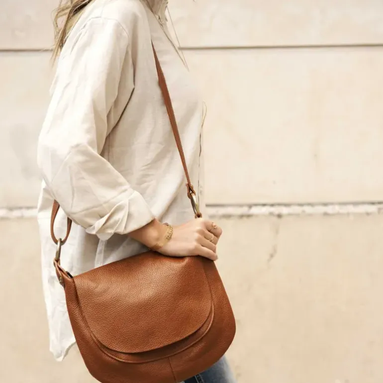 LEIRIA sac besace en cuir