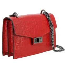 LIZMORE sac bandouliere effet croco