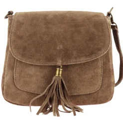 MARTIGA sac bandouliere en cuir daim