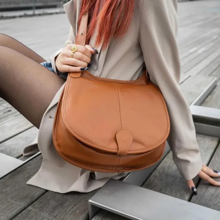 MONTEVIDEO sac besace en cuir