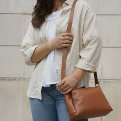 NYNA sac bandouliere en cuir