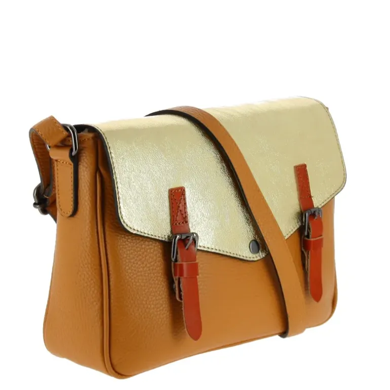 OXFORD sac cartable irise en cuir
