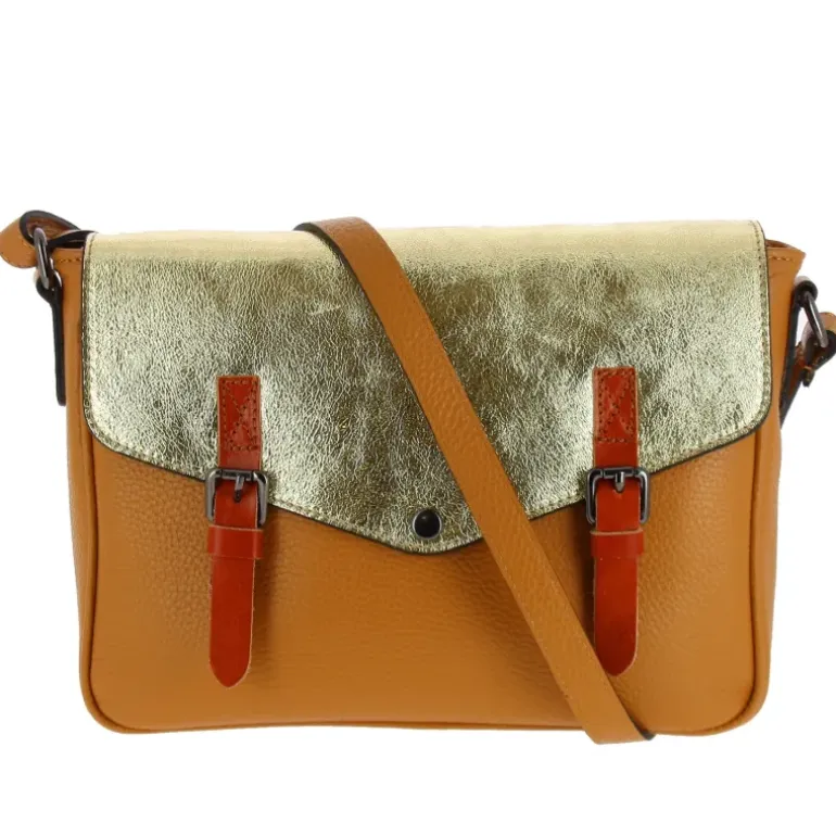 OXFORD sac cartable irise en cuir