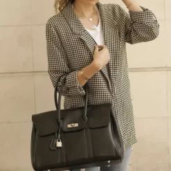 PARISIENNE grand sac a main en cuir