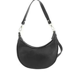 Petit sac demi lune en cuir LUNA