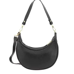 Petit sac demi lune en cuir LUNA