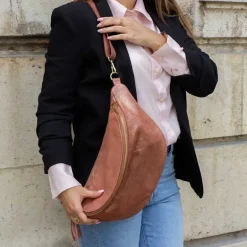 Sac banane xl en cuir irise BITAM
