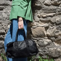 Sac bowling vintage en cuir NOVA