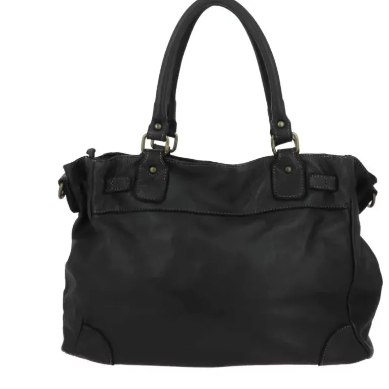 Sac cabas vintage en cuir CHIBIA