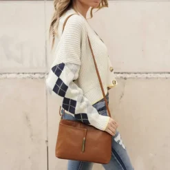 SPLIT sac trotteur bandouliere en cuir