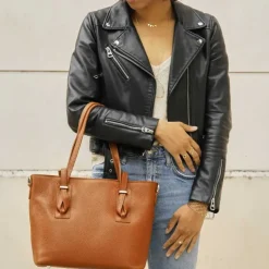 SVENTA sac cabas porte epaule en cuir